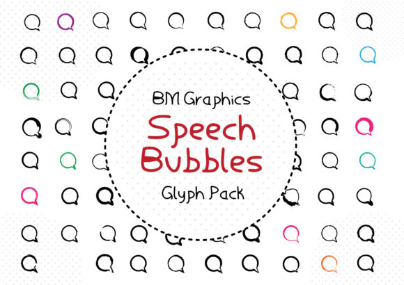 BM Graphics - Speech Bubbles: A Dynamic Display Font for Editors