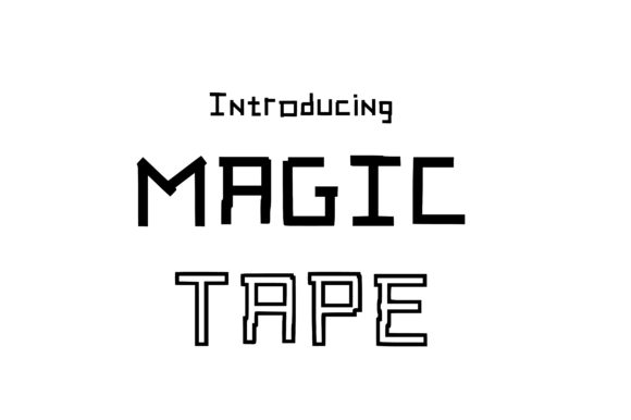 Designing with Magic Tape: A Modern Decorative Typeface