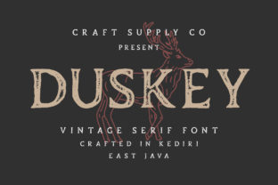 Duskey: A Cool Serif Font for Editorial Design