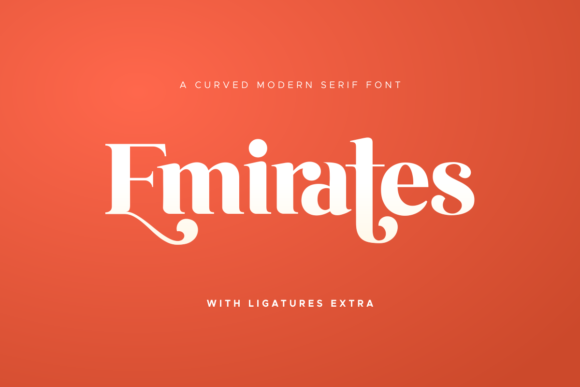 Emirates Font: Elevate Your Handmade Products with Curved Serif Style