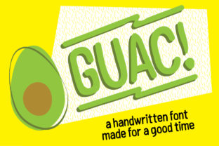 Guac: The Handwritten Sans Serif Font for Crafters