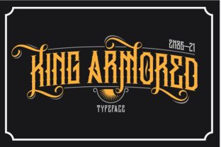 King Armored: A Bold Blackletter Typeface for Editorial Design