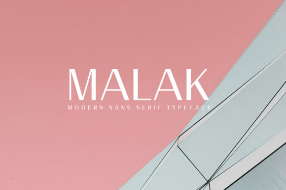 Malak: A Modern Sans Serif Typeface for Editorial Design