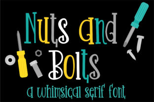 Nuts and Bolts: A Playful Serif Font for Bold Web Headers