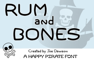 Rum and Bones: A Pirate-Inspired Typeface for Bold Editorial Design