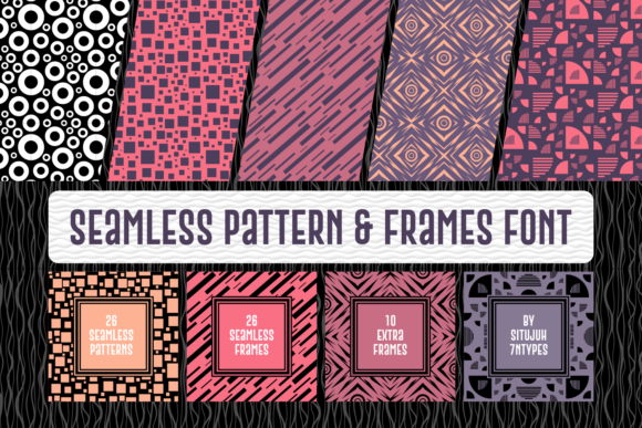 Seamless Pattern Frames: A Unique Dingbat Font for Web Design